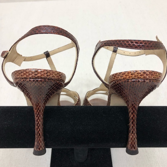 Jimmy Choo Snakeskin Sandals - Picture 3 of 5
